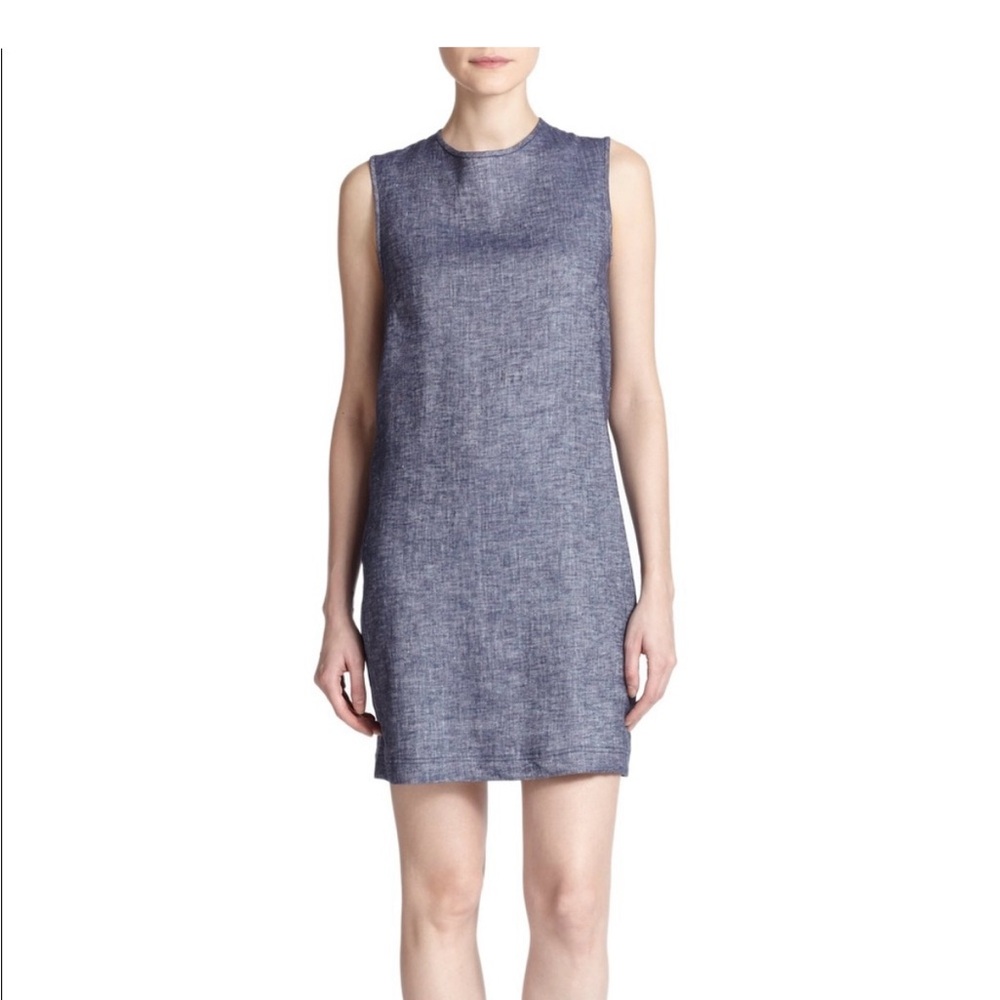 Theory Adraya linen shift dress